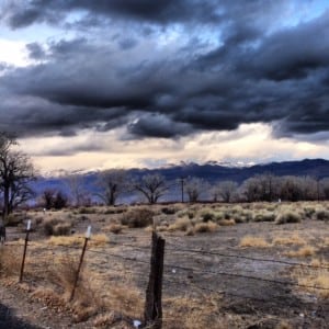 Gold Prospecting: A weekend away 5 desert storm forming over Bishop, California