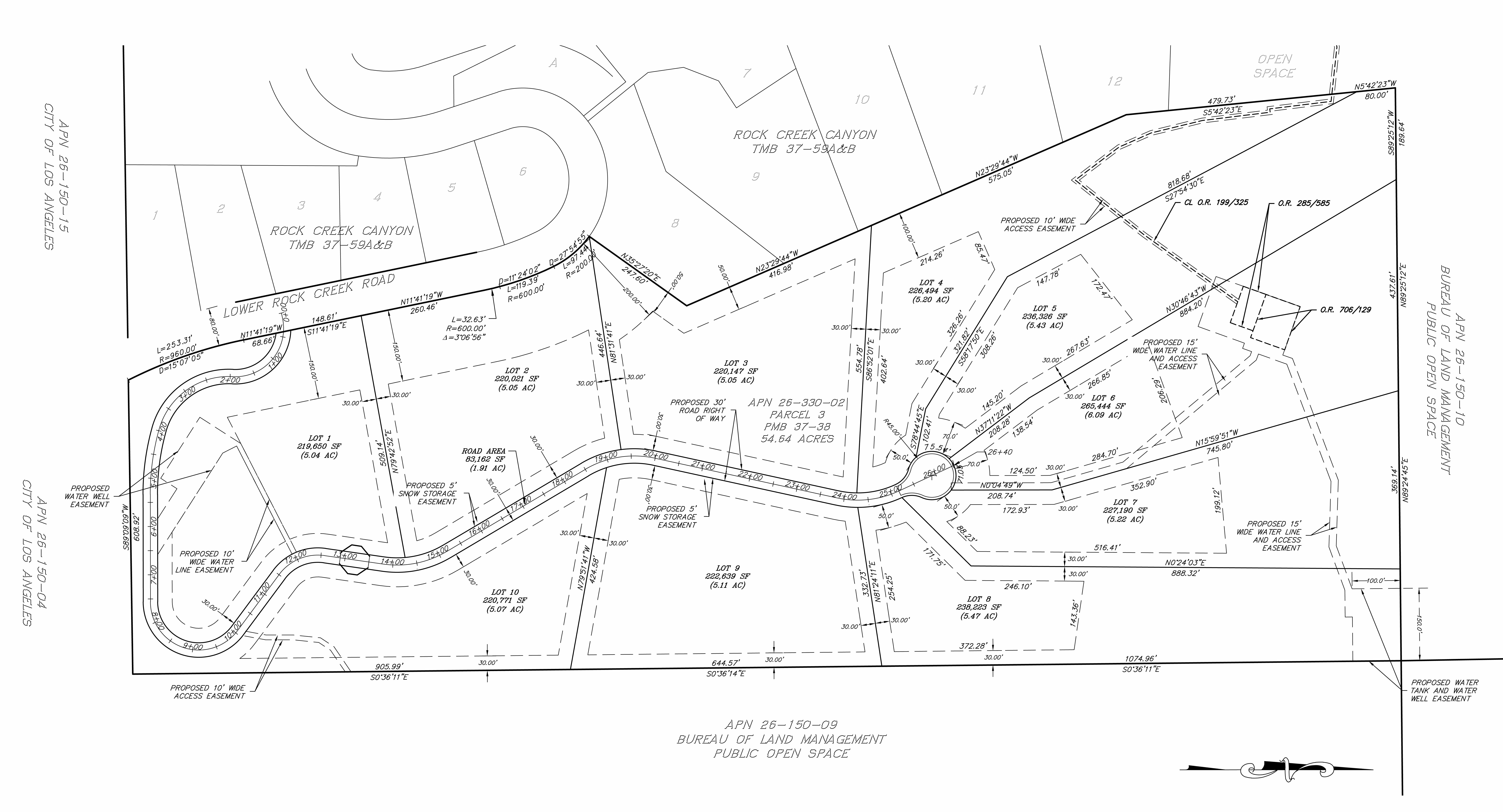 Lower Rock Creek: Land With Water For Sale 6 Parcel Map