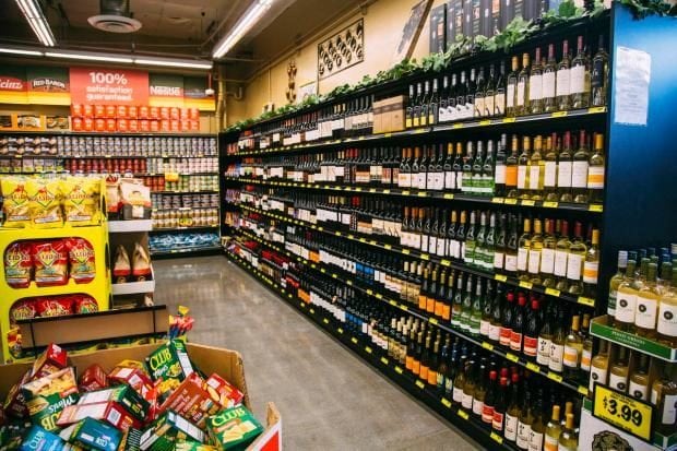 Interior of a Grocery Outlet Store