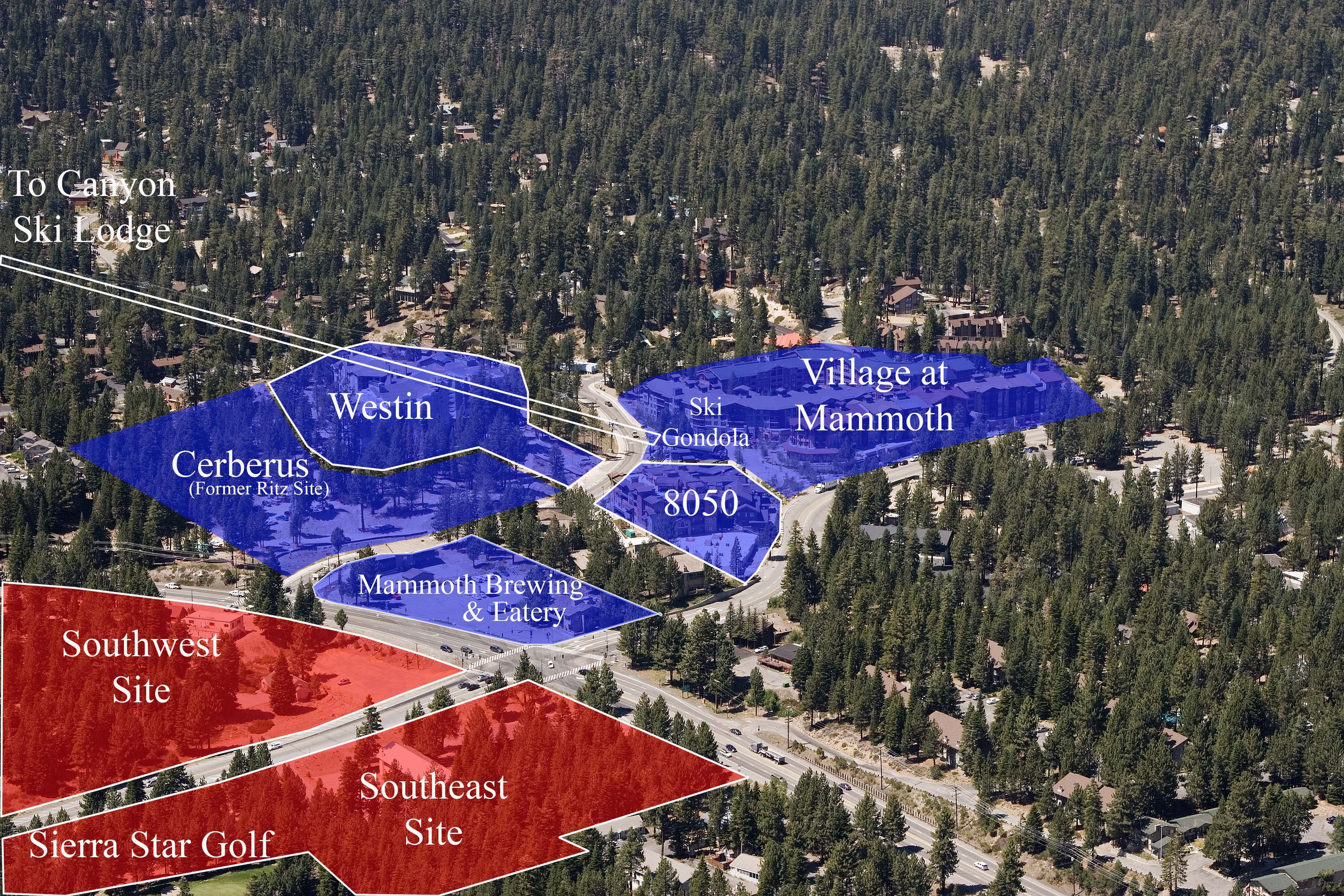 MammothCrossing Village highlighted