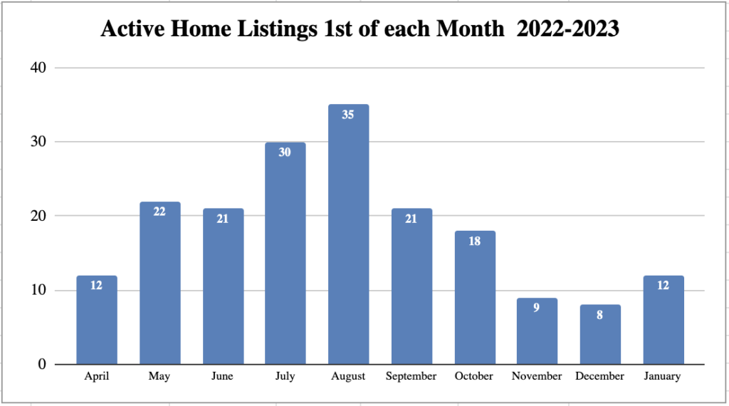 Market Report: 2022 - Year End Report 8 active home listings