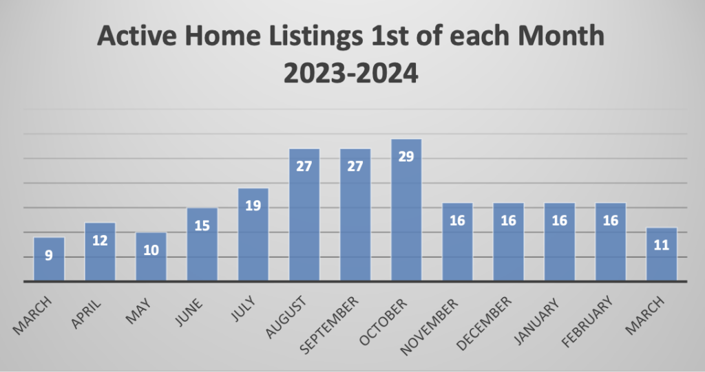Market Report: March 1, 2024 10 Active Home Listings