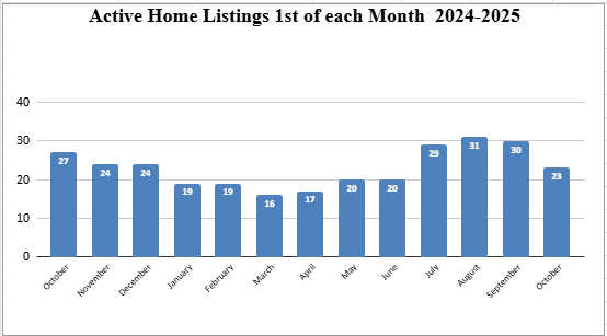 Market Report: October 2025 9 (active) home listings