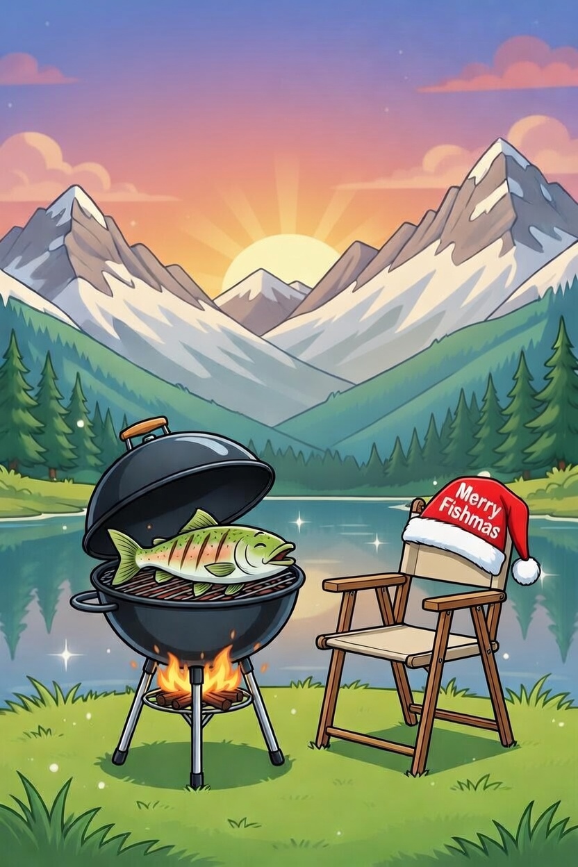 Fishmas in Mammoth: Opening Day of Fishing Season 6 Fish BBQ Part 3